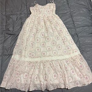 American Eagle Outfitters Pink Floral Maxi Dress